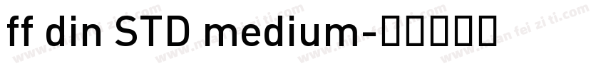 ff din STD medium字体转换